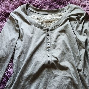 2000's vintage long sleeved lace top